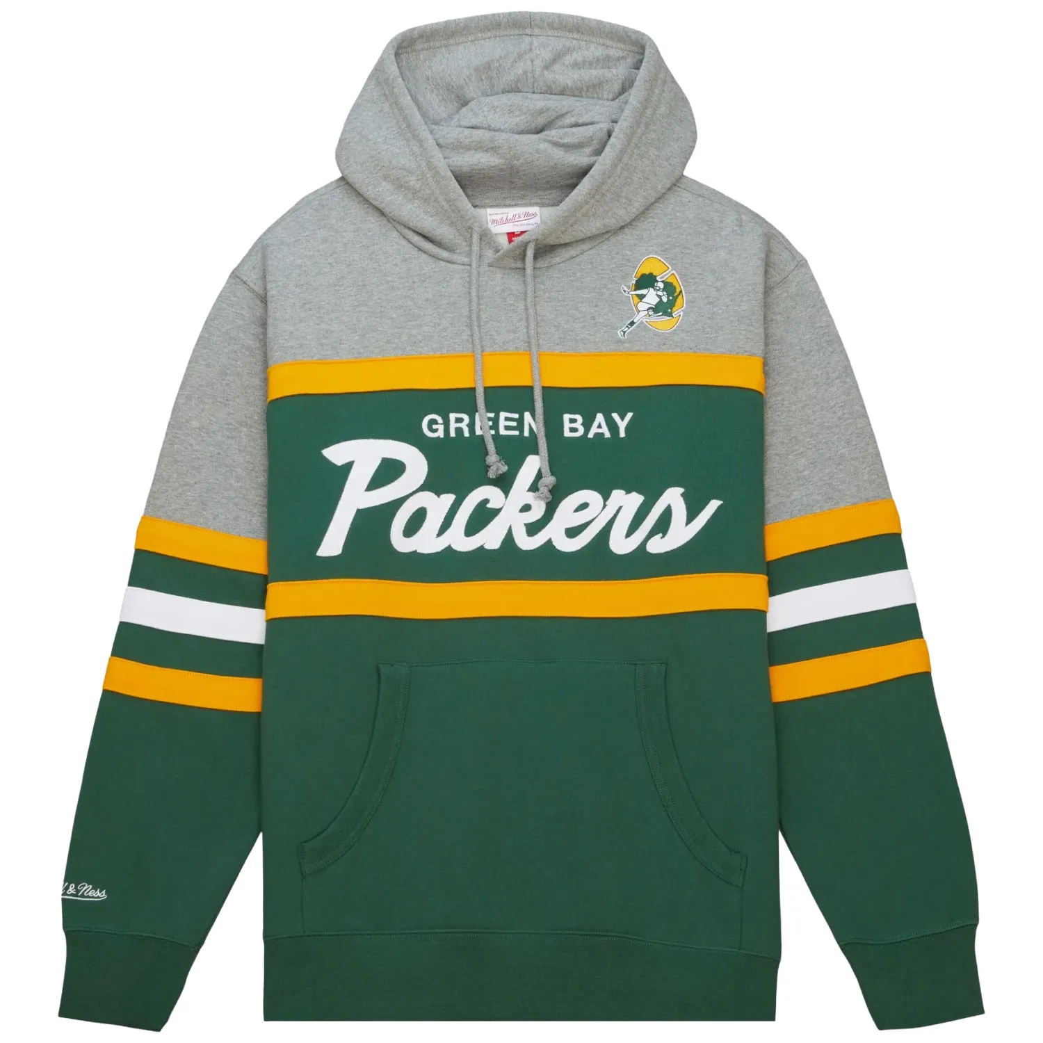 MITCHELL &amp; NESS GREEN BAY PACKERS HEAD COACH PULLOVER HOODIE