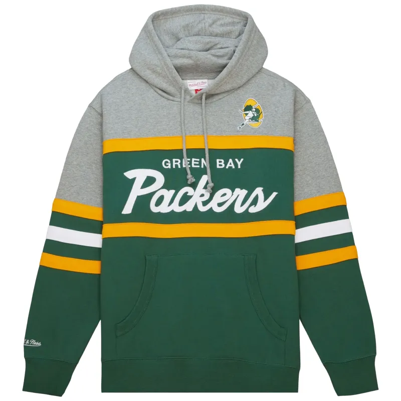 MITCHELL &amp; NESS GREEN BAY PACKERS HEAD COACH PULLOVER HOODIE