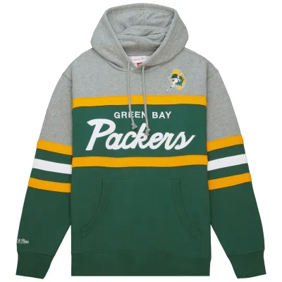 MITCHELL &amp; NESS GREEN BAY PACKERS HEAD COACH PULLOVER HOODIE