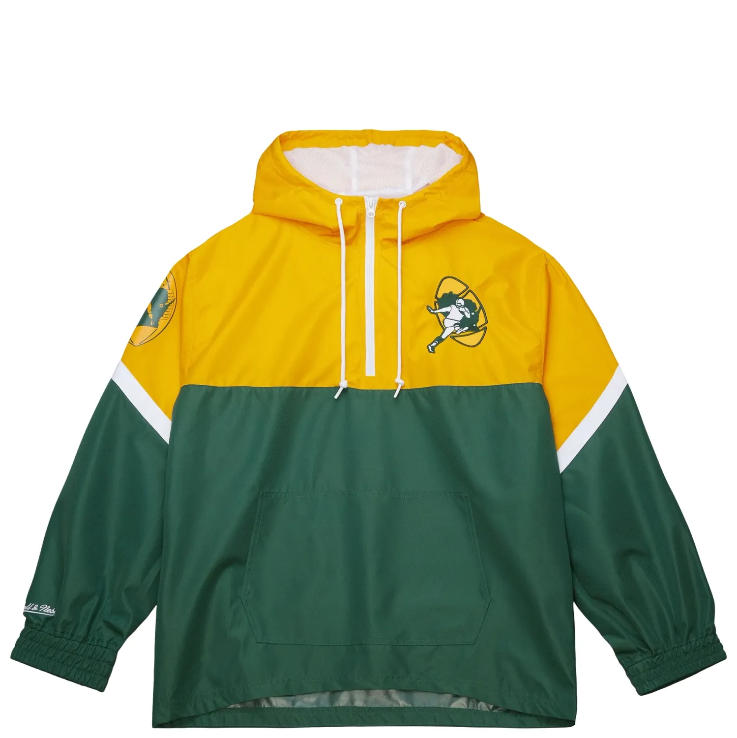 MITCHELL &amp; NESS GREEN BAY PACKERS TIE BREAKER ANORAK JACKET