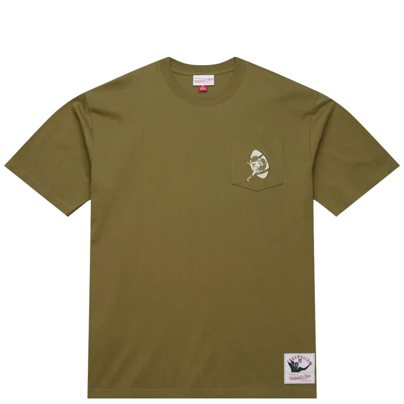 MITCHELL &amp; NESS GREEN BAY PACKERS PREMIUM POCKET TEE