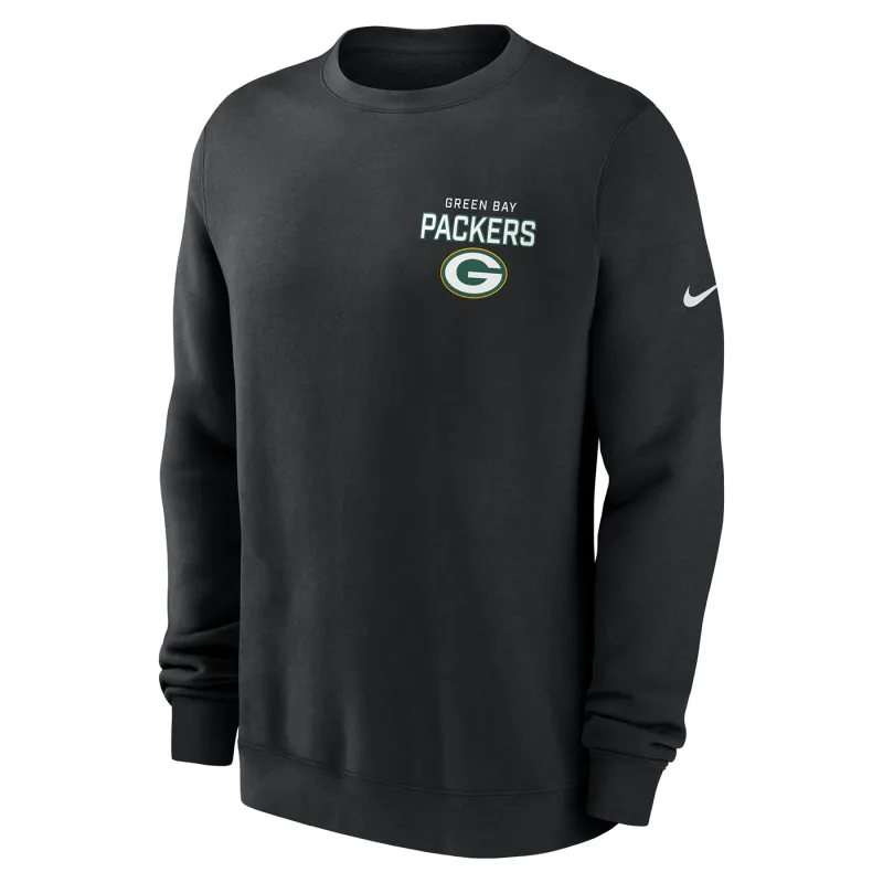 NIKE GREEN BAY PACKERS CLUB CREWNECK SWEATSHIRT