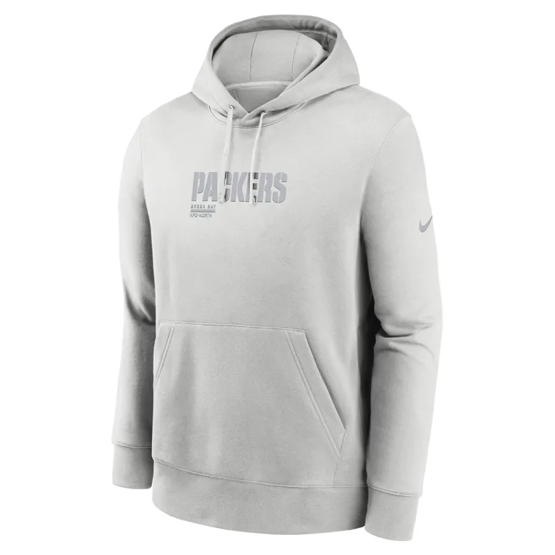 NIKE GREEN BAY PACKERS FRENCH TERRY CLUB PULLOVER HOODIE