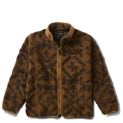 ROARK CAMPOVER JACQUARD SHERPA FULL-ZIP FLEECE JACKET