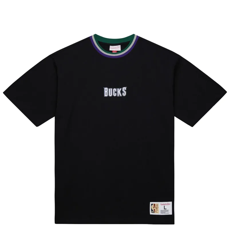 MITCHELL &amp; NESS MILWAUKEE BUCKS PLAYMAKER TEE