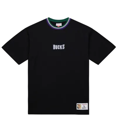 MITCHELL &amp; NESS MILWAUKEE BUCKS PLAYMAKER TEE