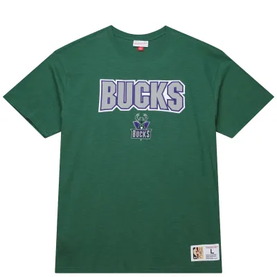 MITCHELL &amp; NESS MILWAUKEE BUCKS LEGENDARY SLUB TEE