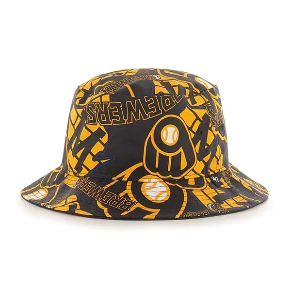 &#39;47 BRAND MILWAUKEE BREWERS BRAVADO BUCKET HAT