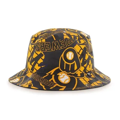 &#39;47 BRAND MILWAUKEE BREWERS BRAVADO BUCKET HAT