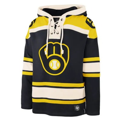‘47 BRAND MILWAUKEE BREWERS SUPERIOR LACER HOODIE