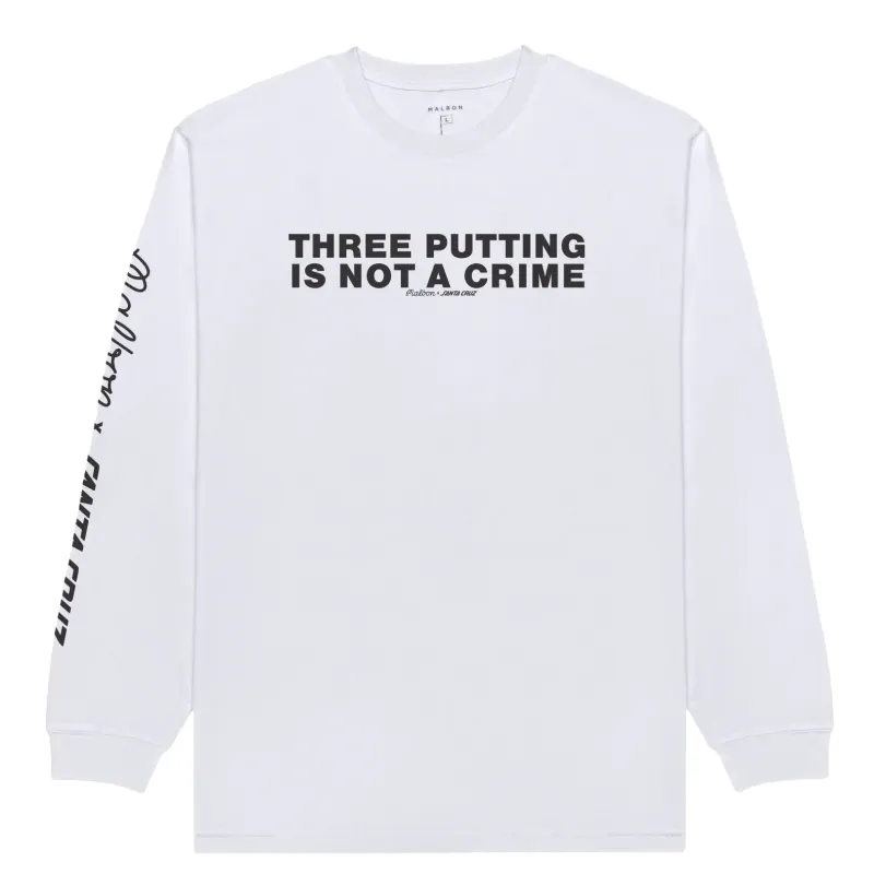 MALBON GOLF GORSE SANTA CRUZ LONG SLEEVE TEE