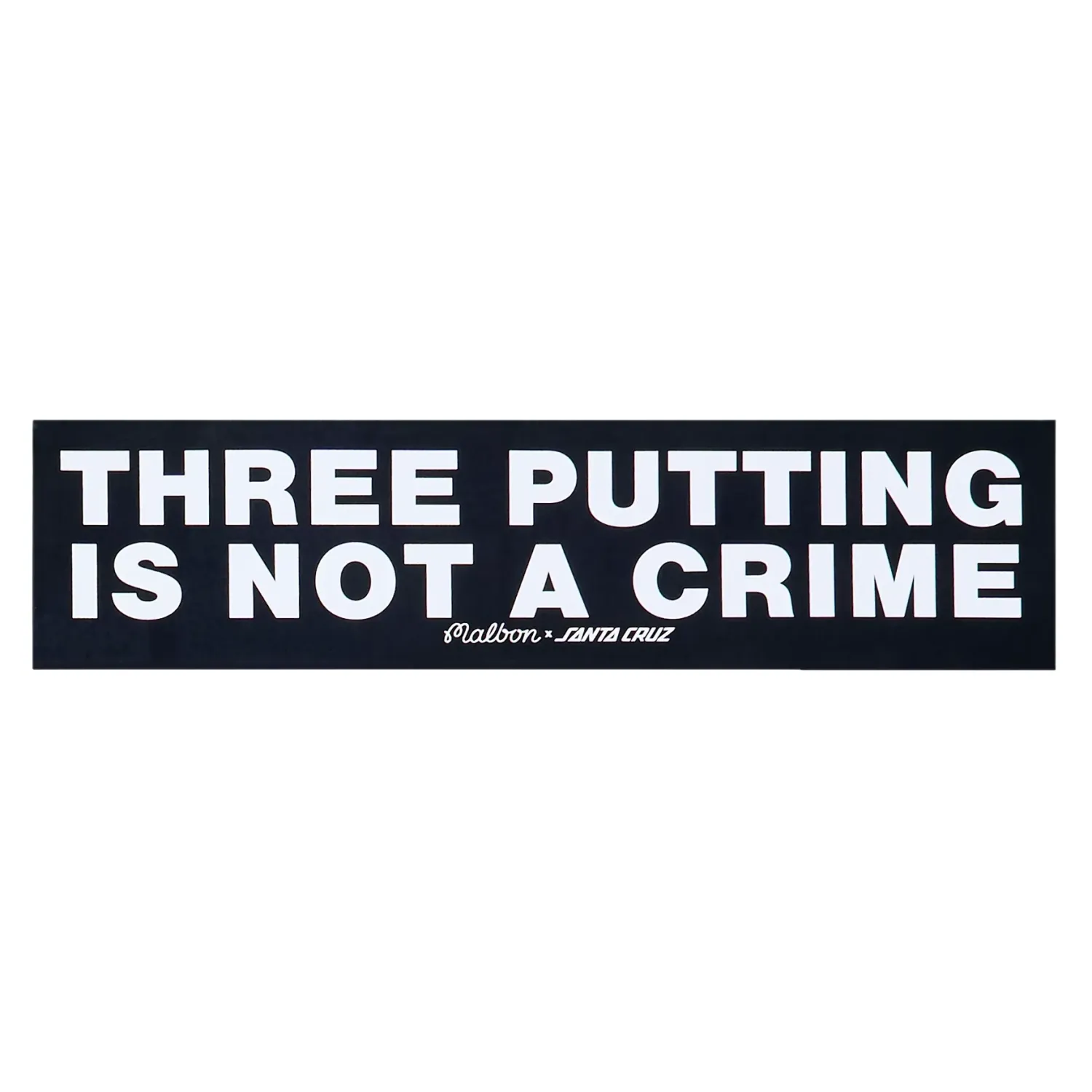 MALBON GOLF SANTA CRUZ BUMPER STICKER