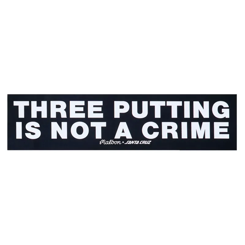 MALBON GOLF SANTA CRUZ BUMPER STICKER
