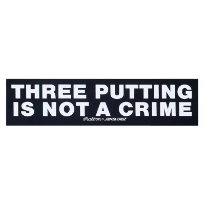 MALBON GOLF SANTA CRUZ BUMPER STICKER