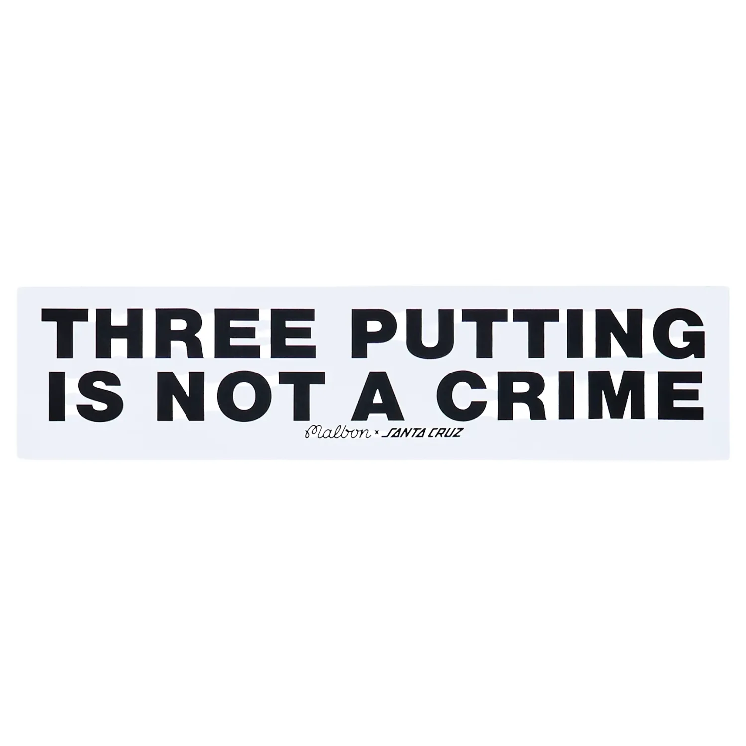 MALBON GOLF SANTA CRUZ BUMPER STICKER