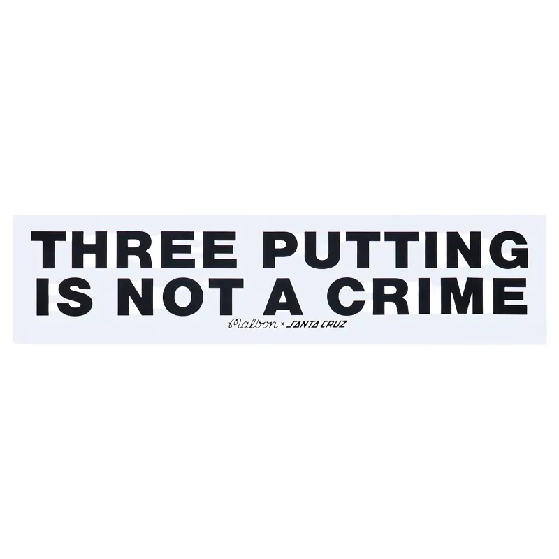 MALBON GOLF SANTA CRUZ BUMPER STICKER