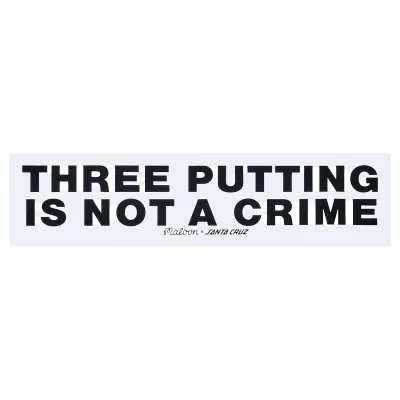 MALBON GOLF SANTA CRUZ BUMPER STICKER