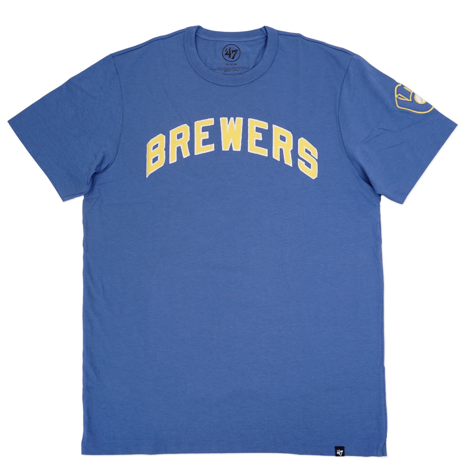&#39;47 BRAND MILWAUKEE BREWERS COOPERSTOWN FRANKLIN FIELDHOUSE TEE