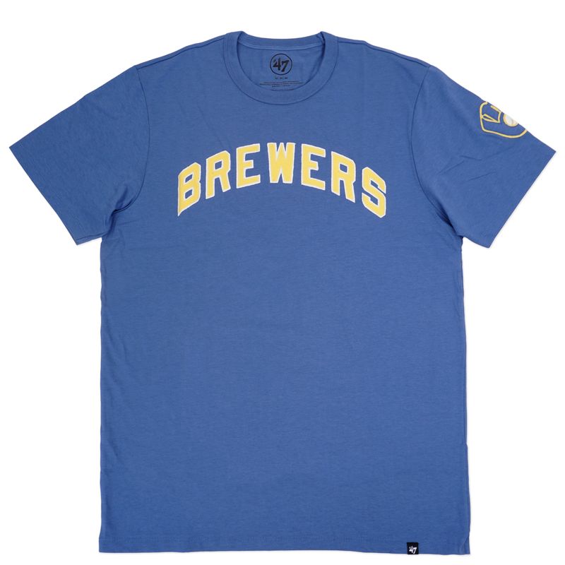 &#39;47 BRAND MILWAUKEE BREWERS COOPERSTOWN FRANKLIN FIELDHOUSE TEE