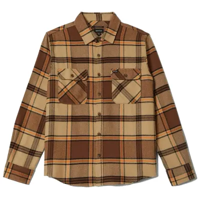 BRIXTON BOWERY LONG SLEEVE FLANNEL SHIRT
