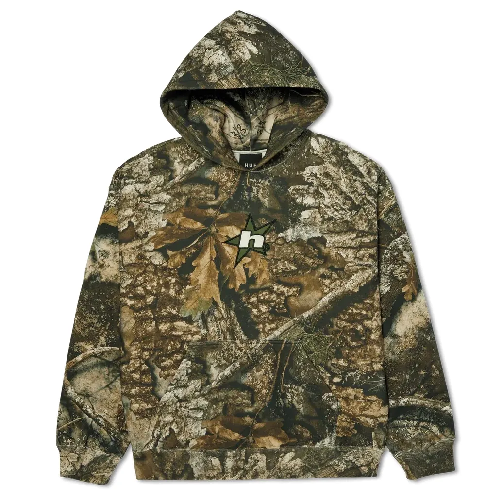 HUF X REALTREE HEAVYWEIGHT PULLOVER HOODIE