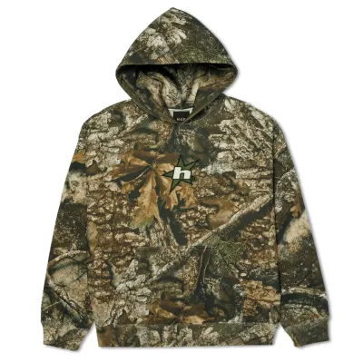 HUF X REALTREE HEAVYWEIGHT PULLOVER HOODIE