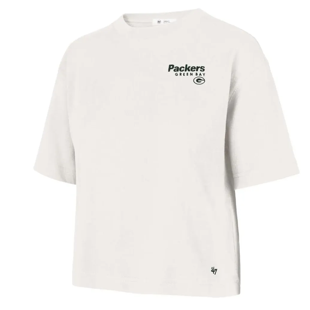 &#39;47 BRAND GREEN BAY PACKERS WOMEN&#39;S SERENA CROPPED TEE