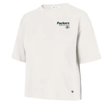&#39;47 BRAND GREEN BAY PACKERS WOMEN&#39;S SERENA CROPPED TEE