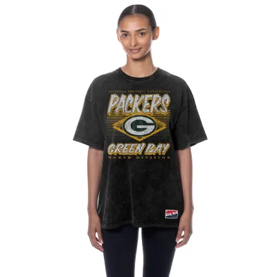 NEW ERA GREEN BAY PACKERS WOMEN&#39;S GRADIENT STONE WASHED TEE