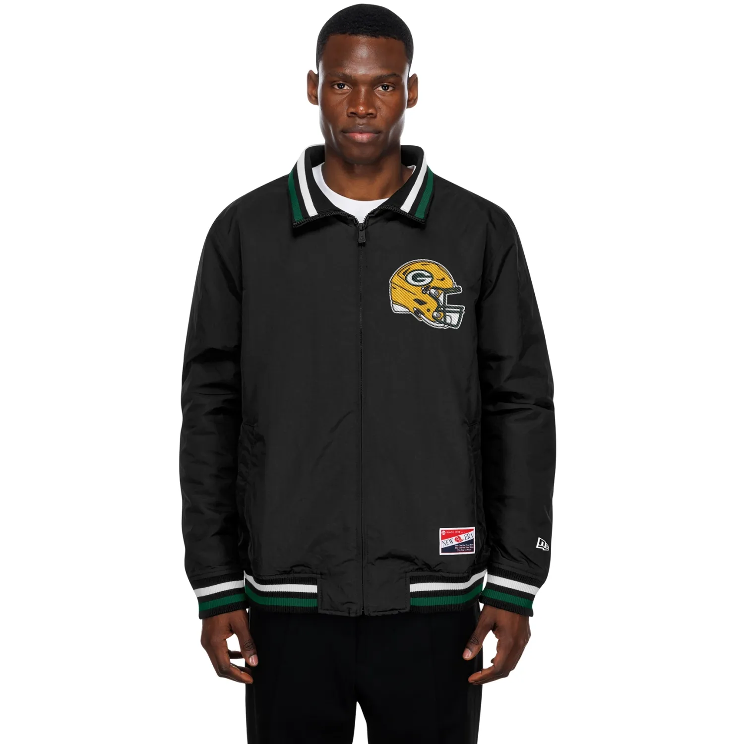 NEW ERA GREEN BAY PACKERS THROWBACK ZIP JACKET