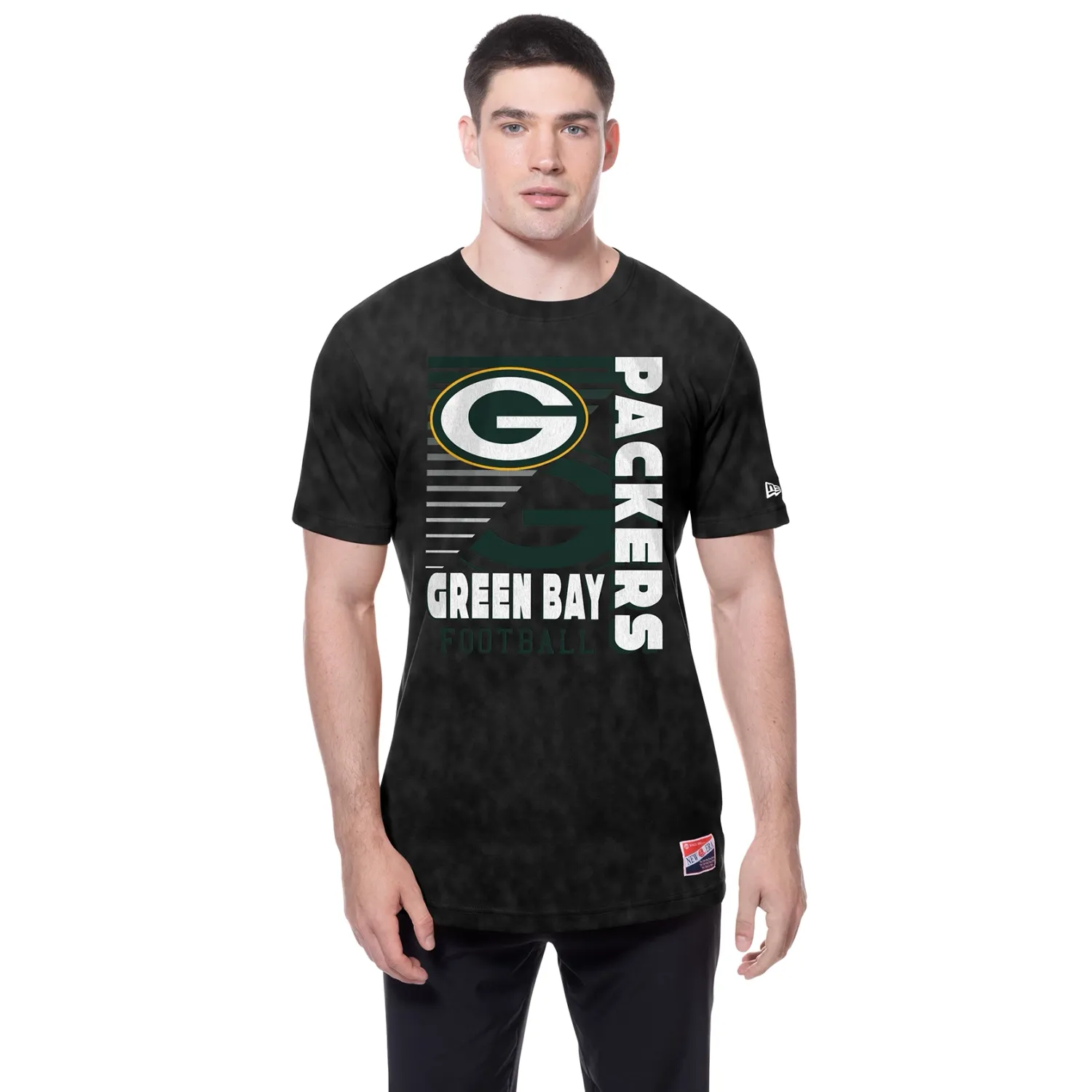 NEW ERA GREEN BAY PACKERS FADE AWAY MINERAL WASH TEE