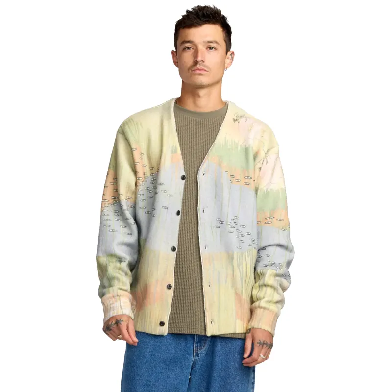 RVCA ED ARCHIVE CARDIGAN SWEATER