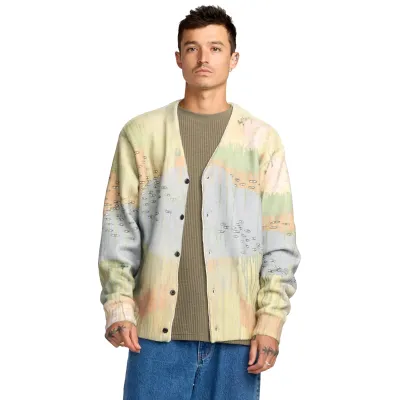 RVCA ED ARCHIVE CARDIGAN SWEATER