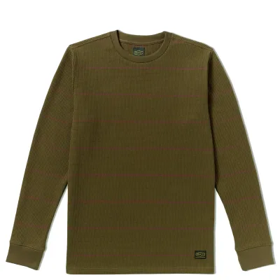 RVCA DAYSHIFT THERMAL STRIPE LONG SLEEVE