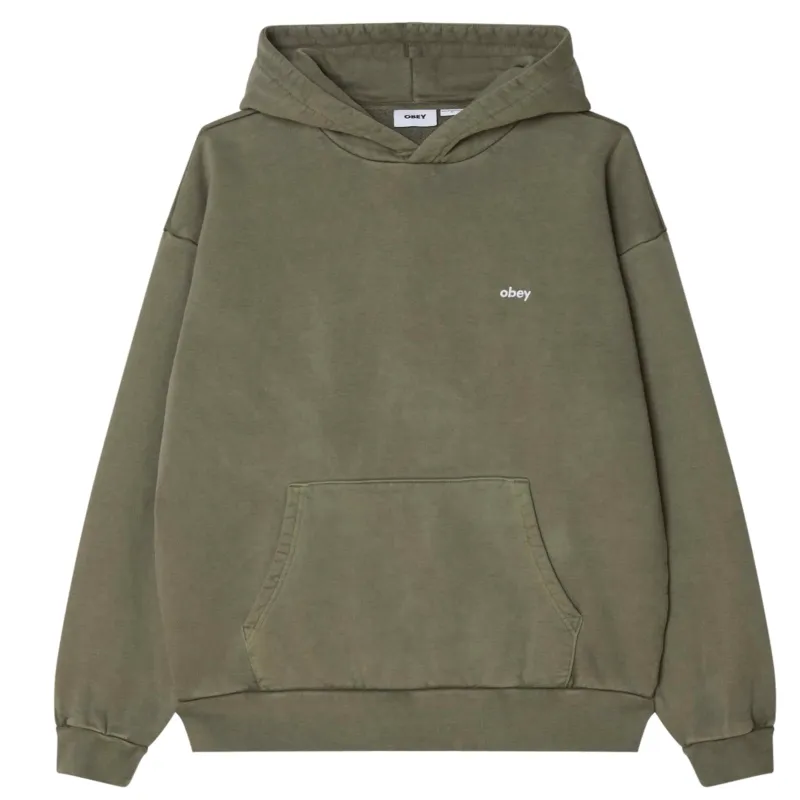 OBEY LOWERCASE PIGMENT HOODIE 