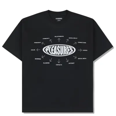 PLEASURES OVERVIEW LOGO TEE