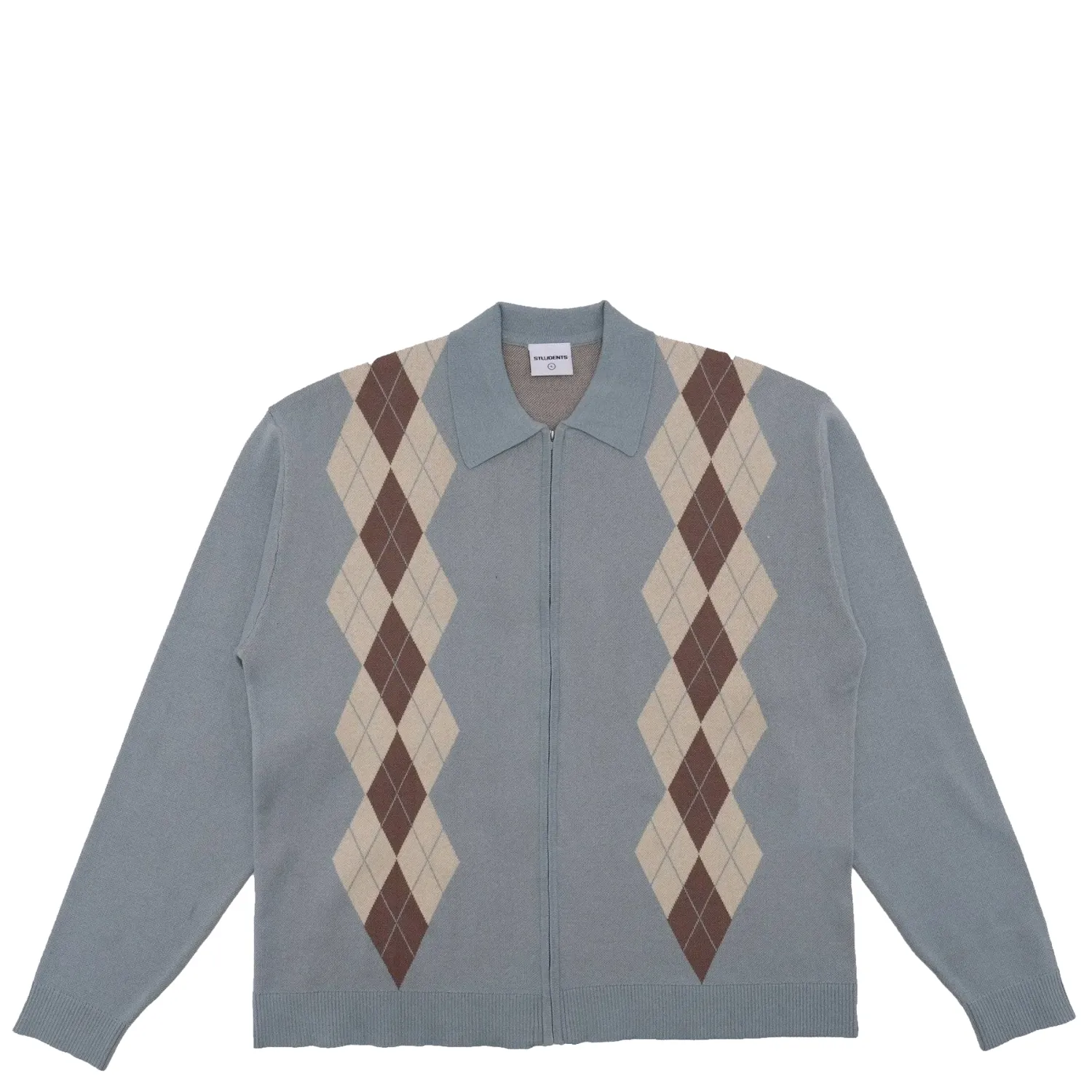 STUDENTS GOLF WRIGHT KNITTED LONG SLEEVE POLO SWEATER
