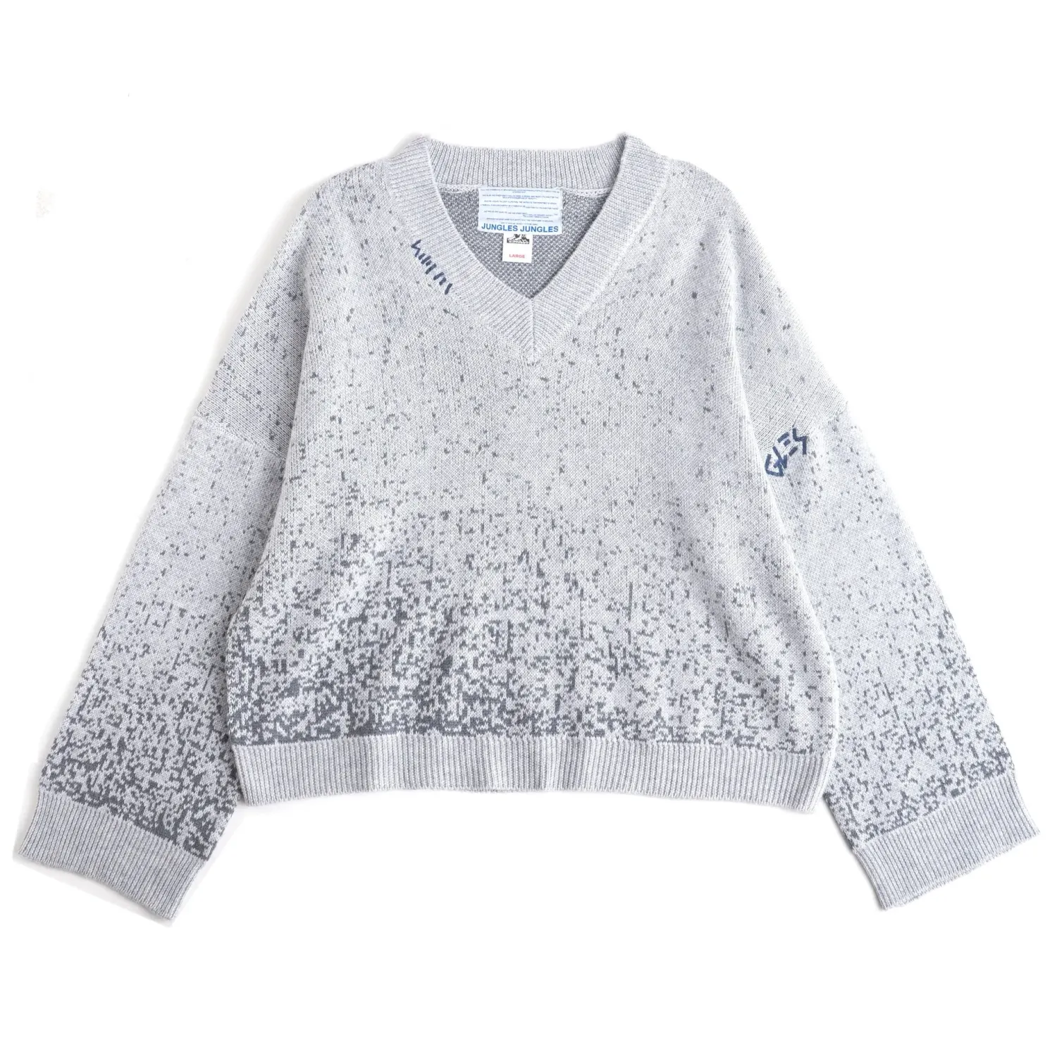 JUNGLES SPECKLE V-NECK SWEATER