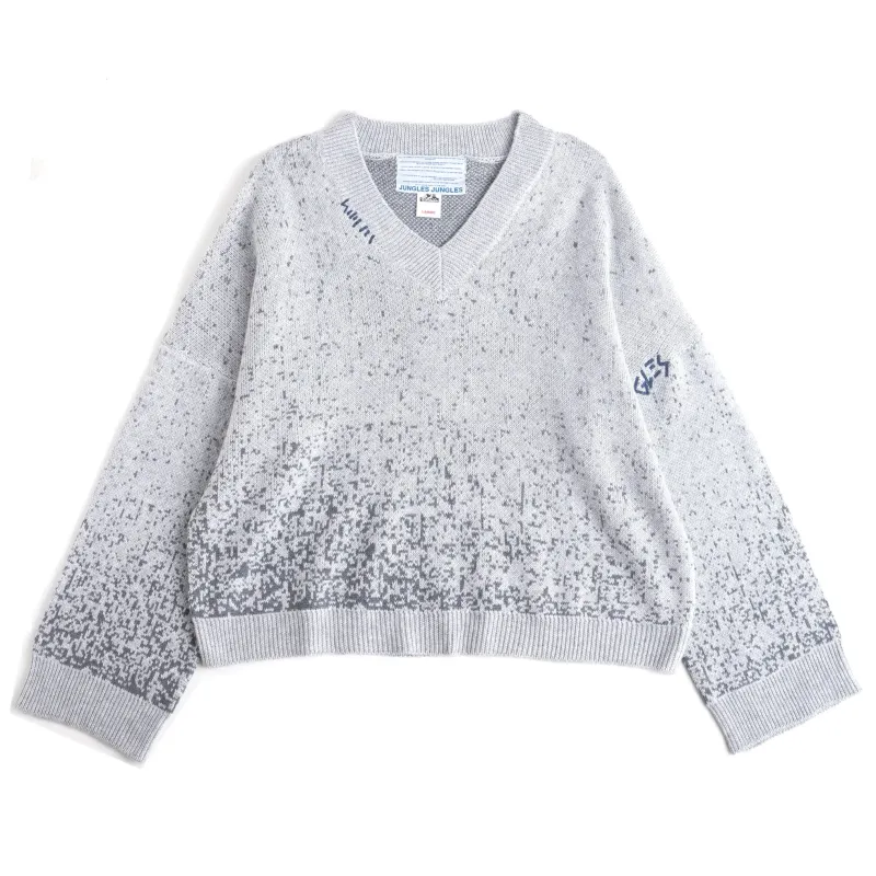 JUNGLES SPECKLE V-NECK SWEATER