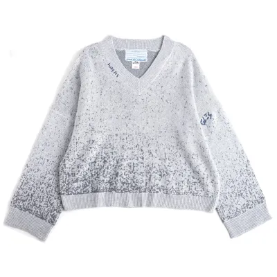 JUNGLES SPECKLE V-NECK SWEATER