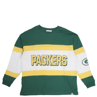 &#39;47 BRAND GREEN BAY PACKERS WOMEN&#39;S BREEZE WAY LONG SLEEVE