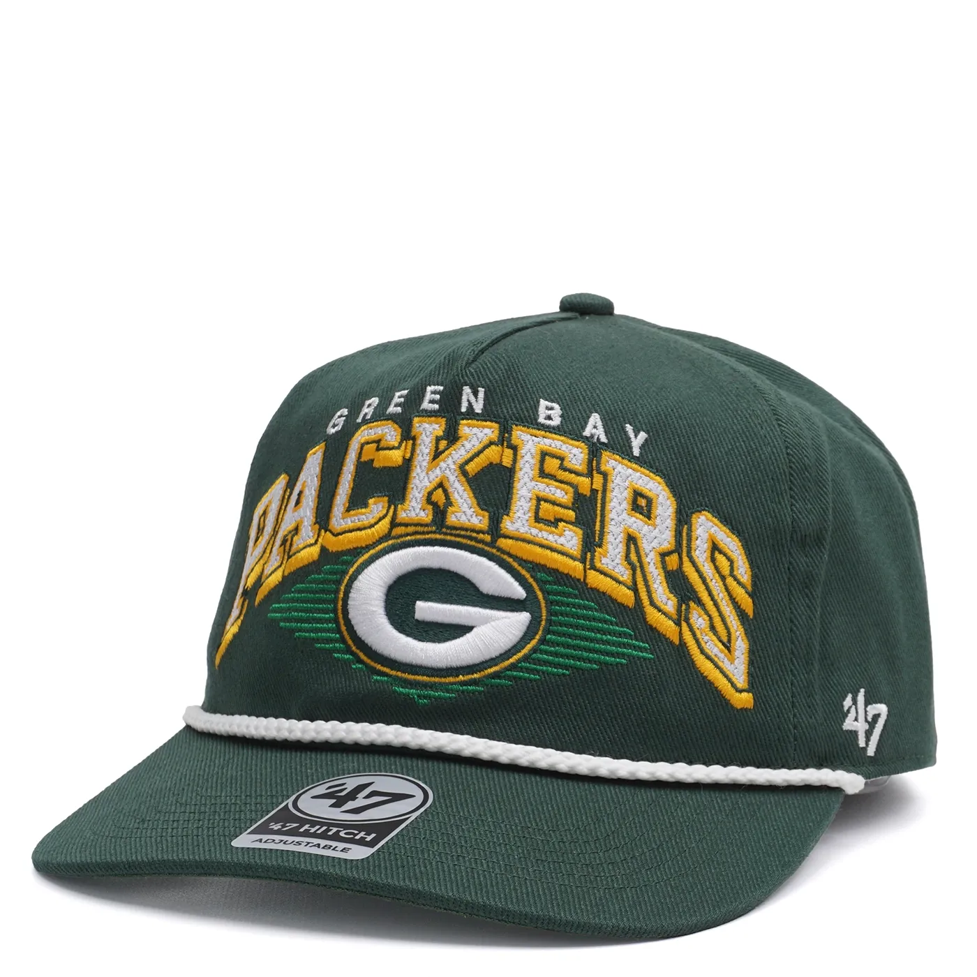 &#39;47 BRAND GREEN BAY PACKERS POMONA ROPE HITCH SNAPBACK HAT