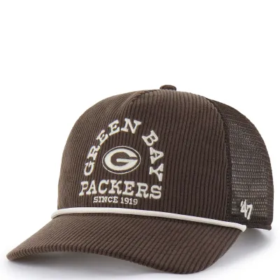 &#39;47 BRAND GREEN BAY PACKERS RANCHURRO MESH HITCH SNAPBACK HAT