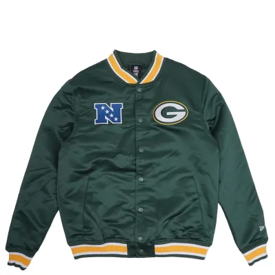 NEW ERA GREEN BAY PACKERS SPORT CLASS SATIN JACKET