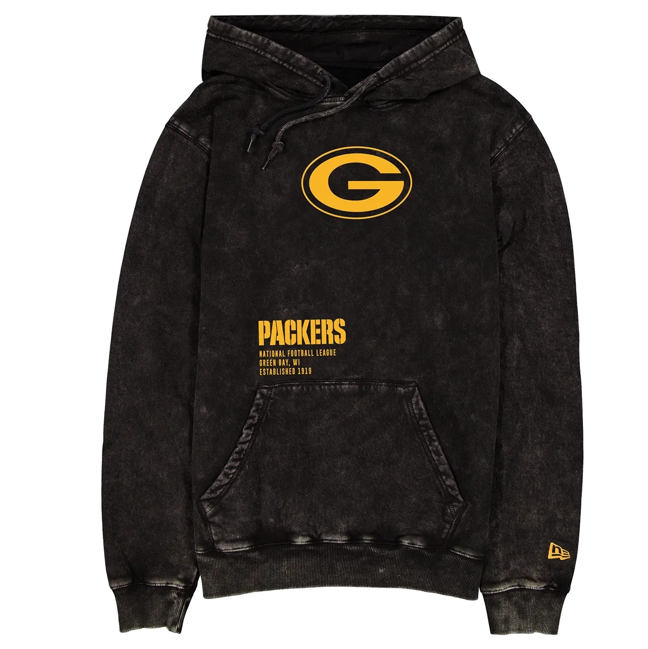 NEW ERA GREEN BAY PACKERS MINERAL WASH HOODIE