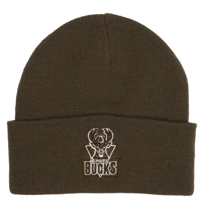 MITCHELL &amp; NESS MILWAUKEE BUCKS FASHION BEANIE