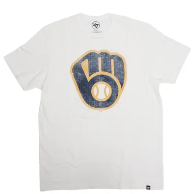 &#39;47 BRAND MILWAUKEE BREWERS VINTAGE GRIT SCRUM TEE
