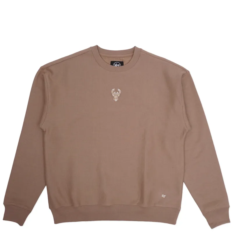 &#39;47 BRAND MILWAUKEE BUCKS OFFSIDE FOUNDATION CREWNECK SWEATSHIRT 