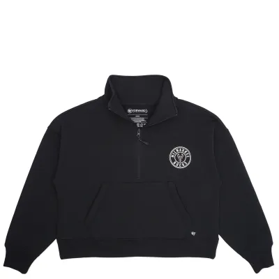 &#39;47 BRAND MILWAUKEE BUCKS WOMEN&#39;S LOOP IN 1/4-ZIP SWEATSHIRT