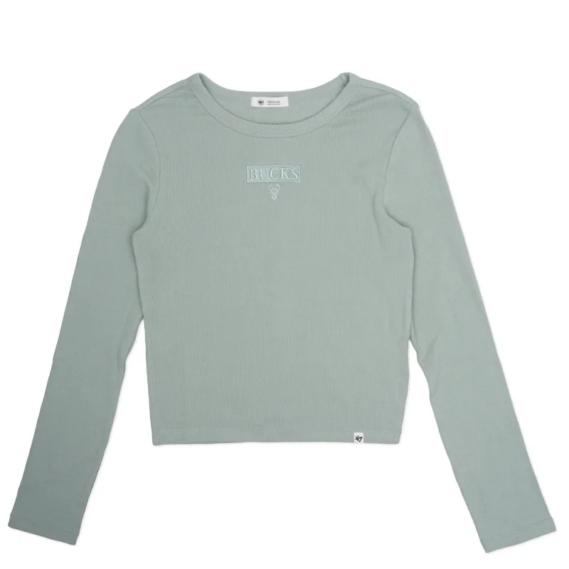 &#39;47 BRAND MILWAUKEE BUCKS WOMEN&#39;S MELLOW BABY RIB LONG SLEEVE SHIRT